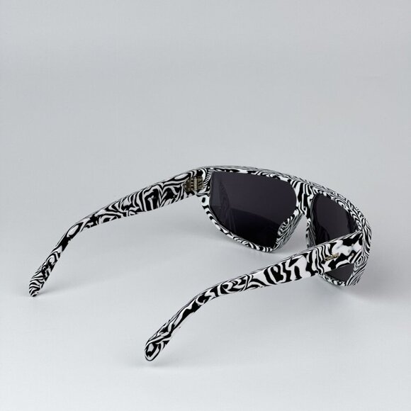 Celine CL40195I 04A BRAND NEW Sunglasses Zebra Smoke Shield Mask Unisex - Picture 7 of 12